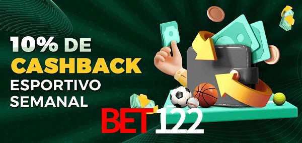 10% de bônus de cashback na Bet122